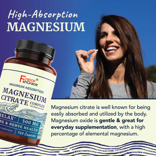 Magnesium Citrate Digestion Health Magnesium Capsules